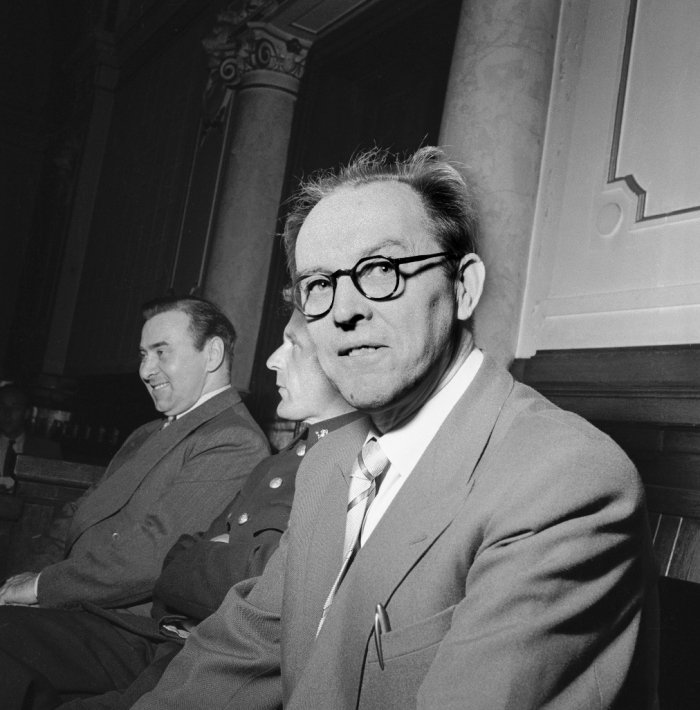 Oslo 31. mai 1954. Spiondømte Asbjørn Sunde, kjent som motstandsmannen 