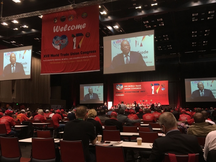 Jacob Zuma åpner WFTUs 17. kongress