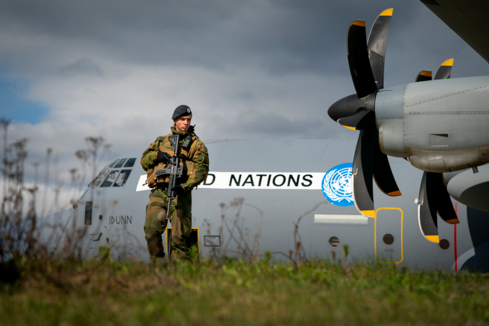 Forsvaret sender tirsdag et Hercules transportfly med 60 norske soldater fra Gardermoen til Mali for deltakelse i FNs fredsbevarende styrke MINUSMA. Soldatene skal forsøke å skape stabilitet i et land som ødelegges av separatister og terrorgrupper. 		Foto: Heiko Junge / NTB scanpix