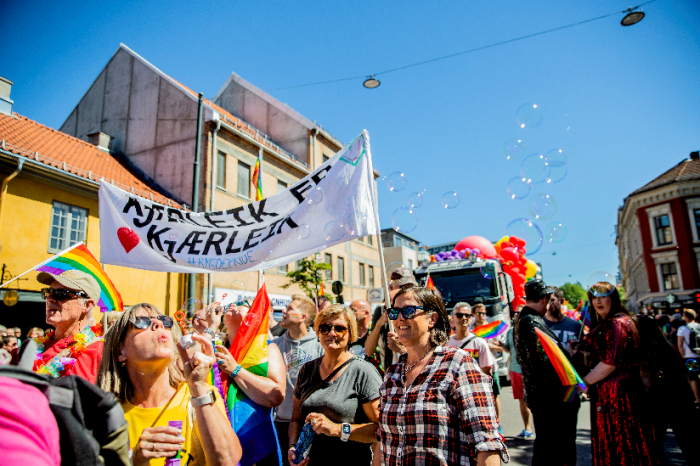 Illustrasjonsfoto: Fargerikt under Oslo Pride Parade som gikk fra Grønland til Spikersuppa. 																										Foto: Stian Lysberg Solum / NTB scanpix