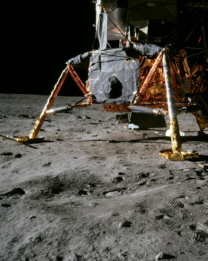Landingsfartøyet Apollo, fra Nasas ferd i 1969 - første månelanding i historien