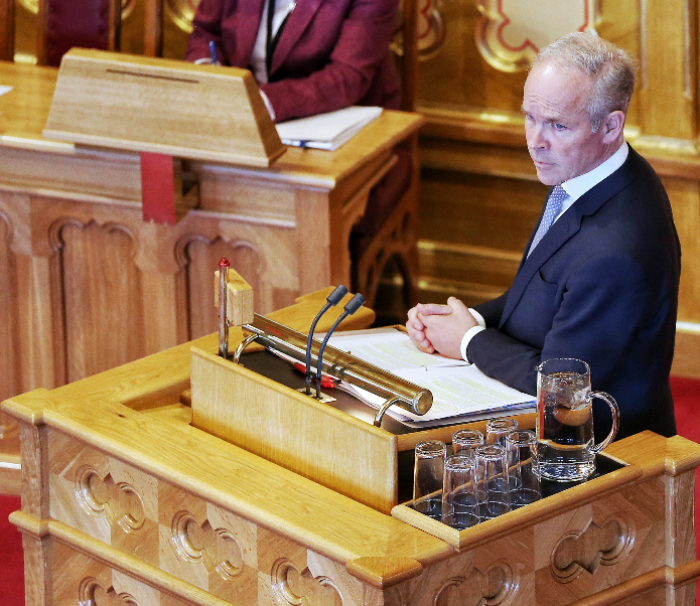 Illustrasjonsfoto: Jan Tore Sanner (H) under spørretimen på Stortinget.						Foto: Fredrik Hagen / NTB scanpix