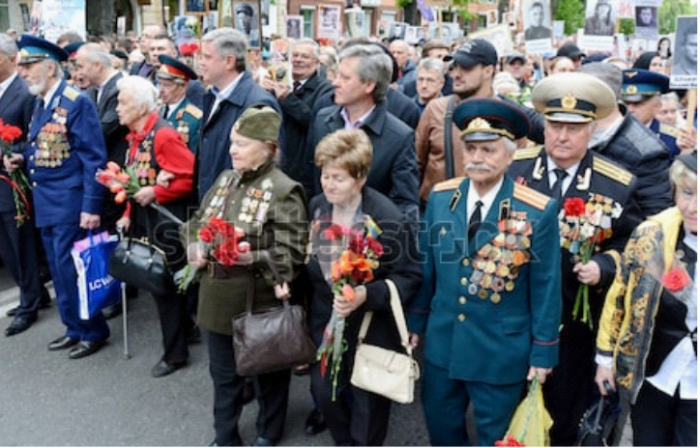 Det udøyande regimentet i Kiev 9.mai i år 