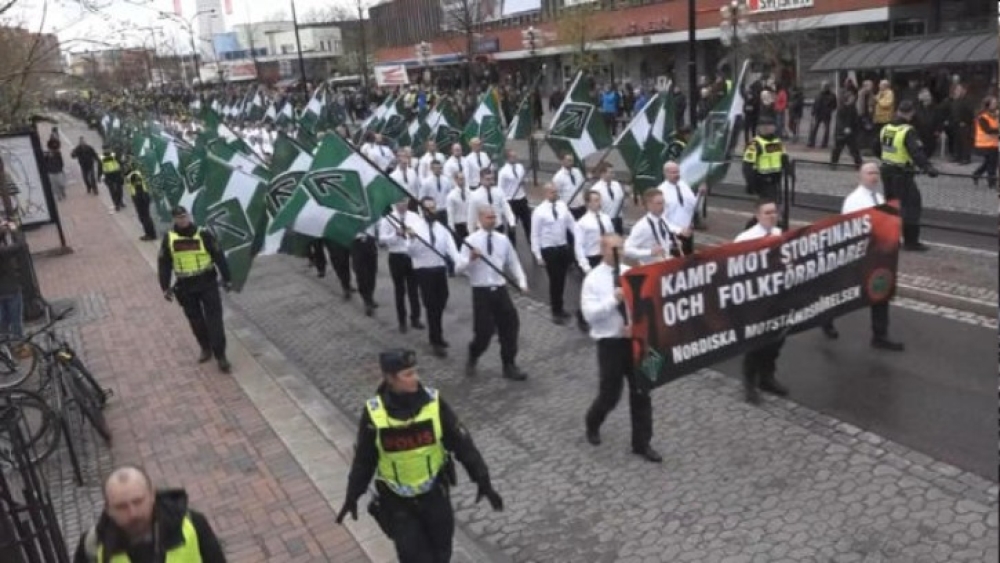 Listhaug og Frp gir blodoverføring til slike grupper (Den nordiske motstandsbevegelsen)