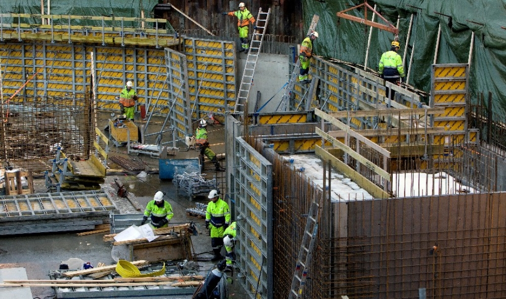 Her fra byggevirksomhet i Trondheim		 Foto: Gorm Kallestad / SCANPIX