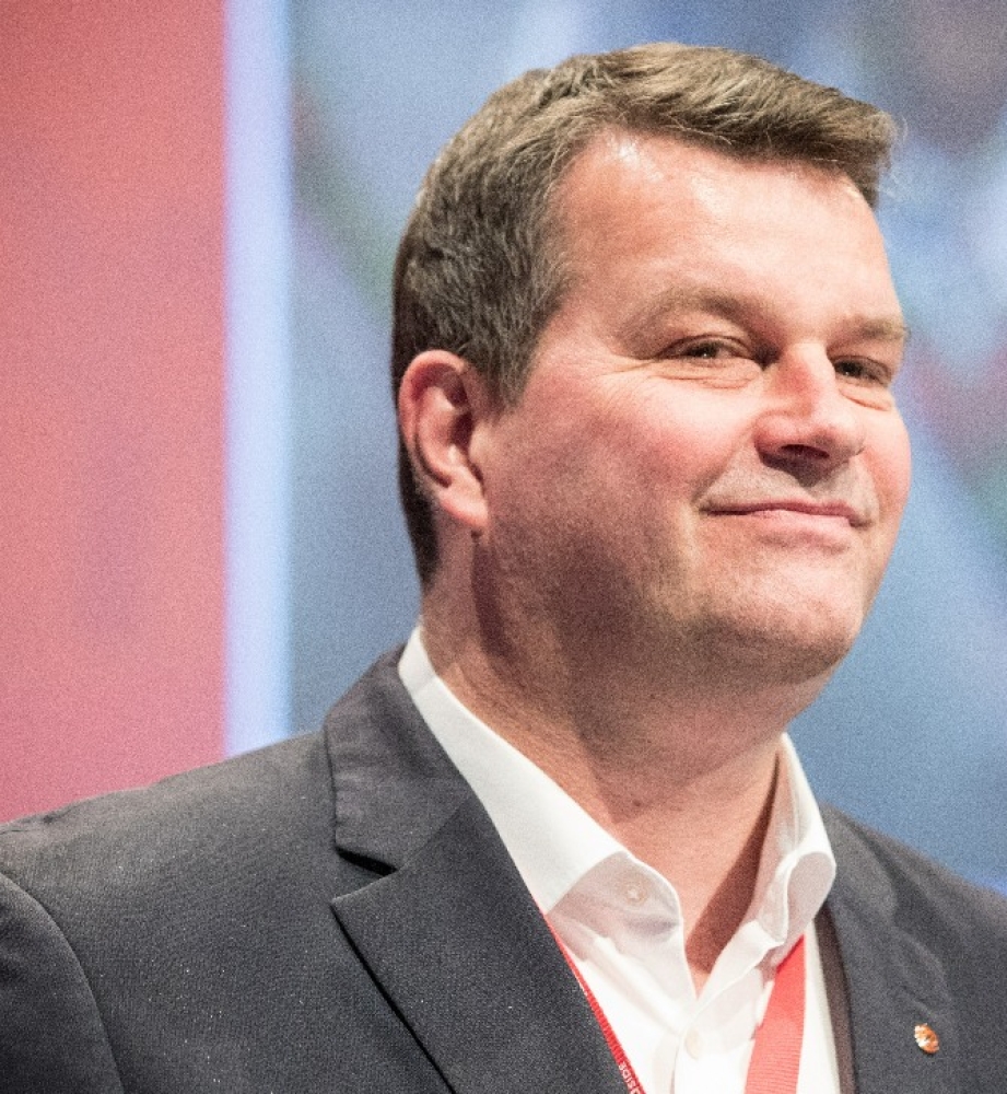 Hans-Christian Gabrielsen ble valgt som ny leder på LO-kongressen i Oslo i mai. Foto: Audun Braastad / NTB scanpix Hans-Christian Gabrielsen ble valgt som ny leder på LO-kongressen i Oslo i mai. Foto: Audun Braastad / NTB scanpix