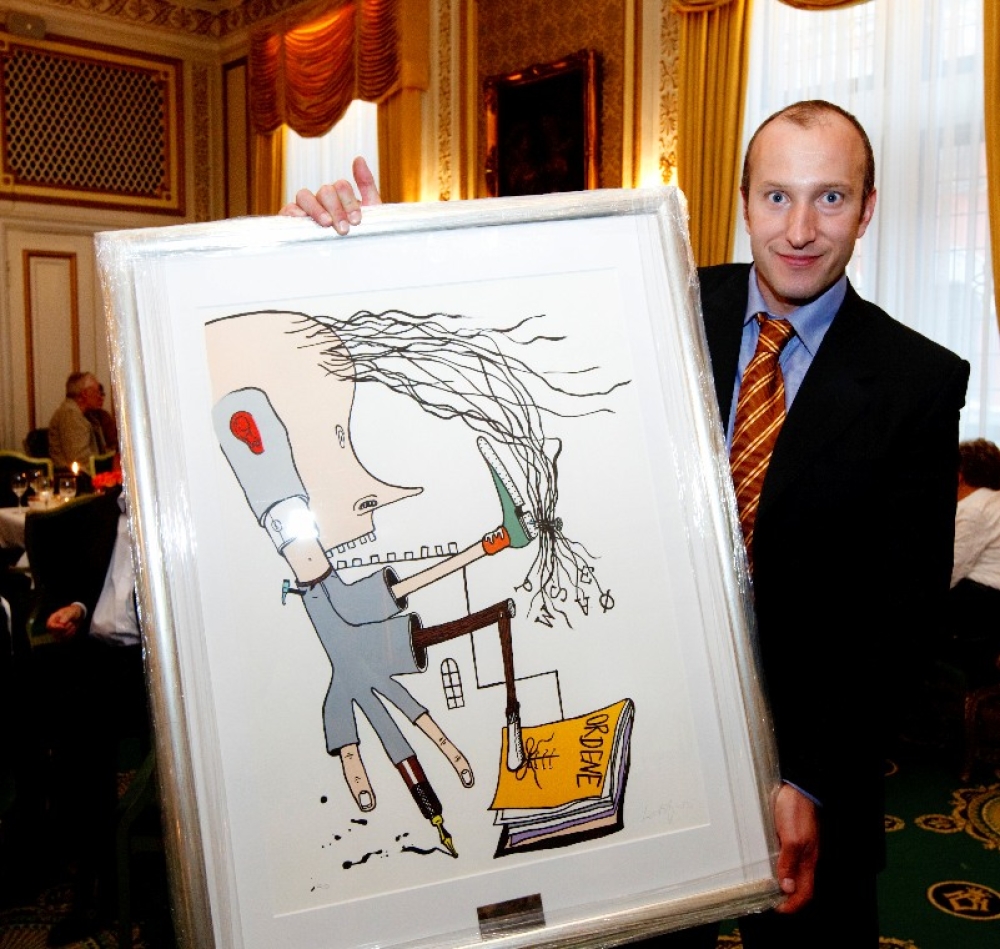 Uprofesjonell eller ureflektert slurver? Ugo Michele Fermariello, programleder i NRKs Kulturnytt og Dagsnytt Atten. 																													Foto: Cornelius Poppe / SCANPIX .