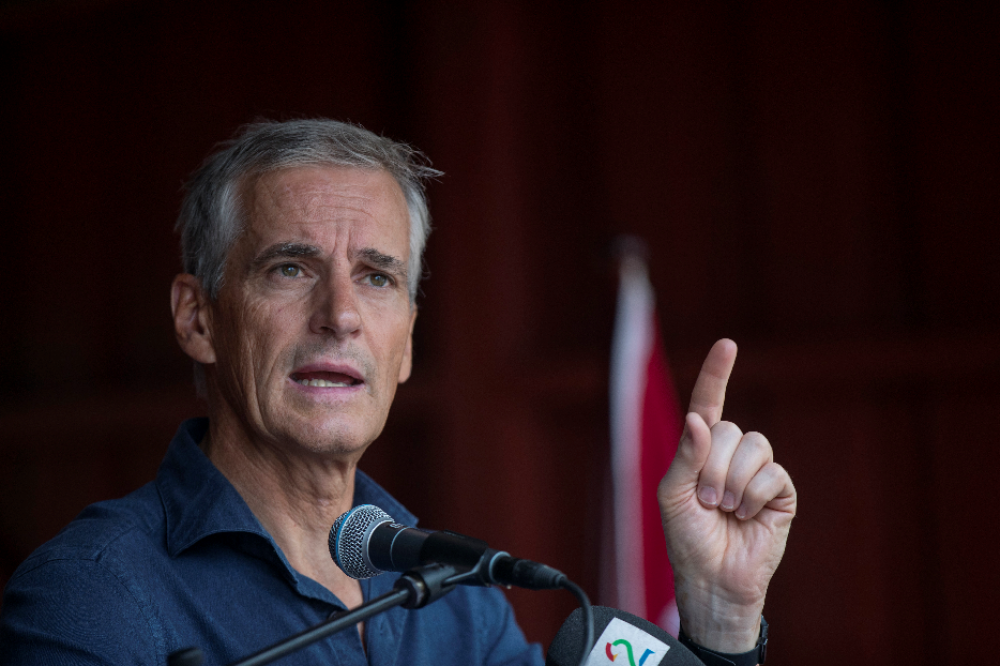 Illustrasjonsfoto: Ap leder Jonas Gahr Støre under talen på Utøya. 																Foto: Vidar Ruud / NTB scanpix